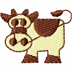 Cows Embroidery Design 11 Cows Embroidery Design 11